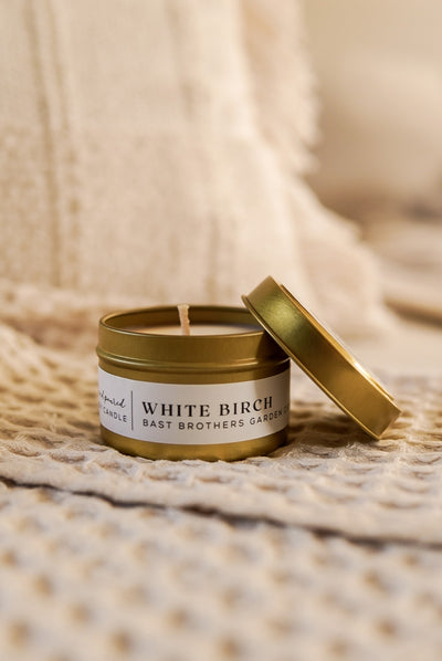 04 Ounce White Birch Tin Candle