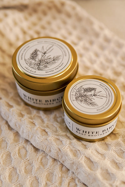 04 Ounce White Birch Tin Candle