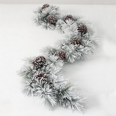 6' L Snowy Pine Garland