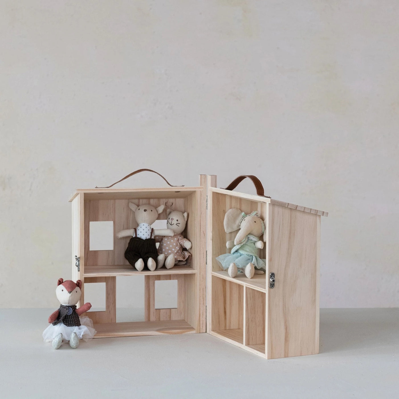 Folding Wooden Dollhouse