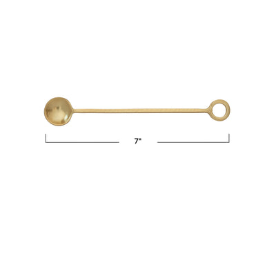 Stainless Steel Cocktail Spoon, Gold Finish