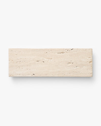 Travertine Footed Serving Board, Beige