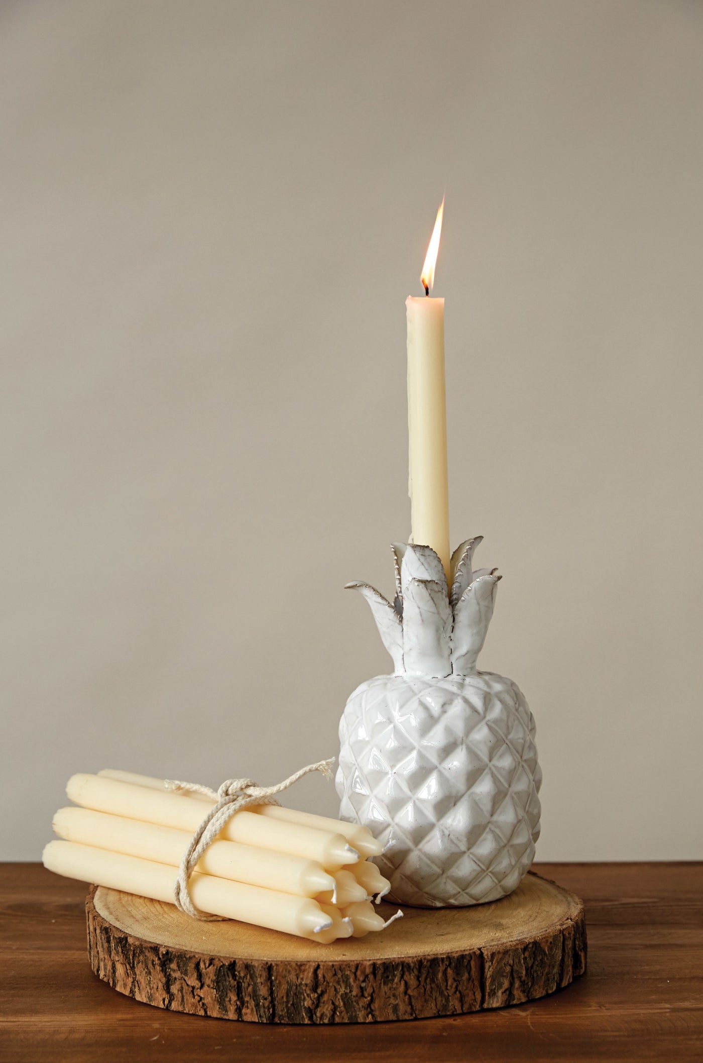 Unscented Taper Candles In Box, Set of 12