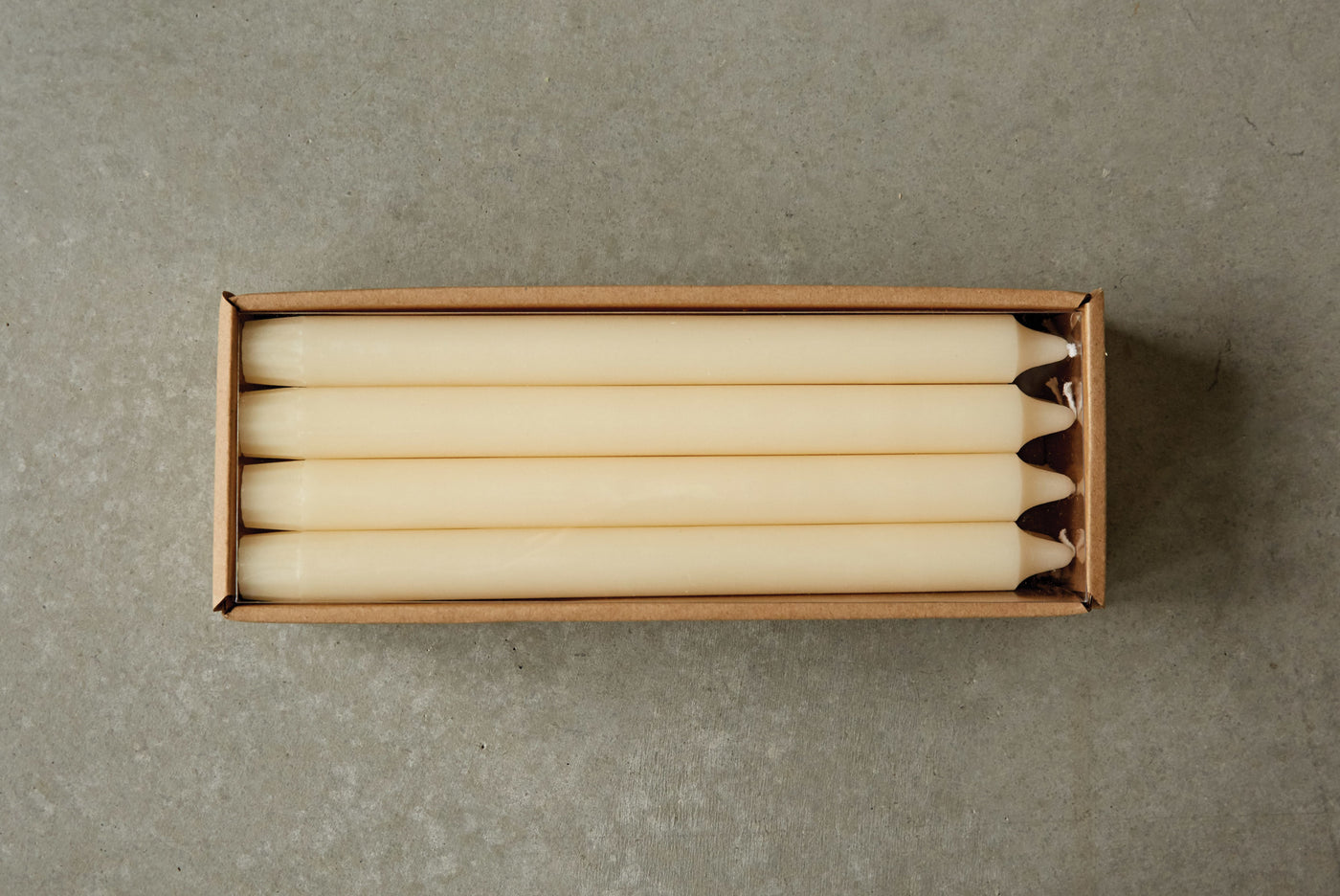 Unscented Taper Candles In Box, Set of 12