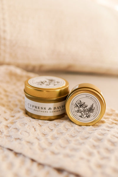 02 Ounce Cypress & Bayberry Tin Candle