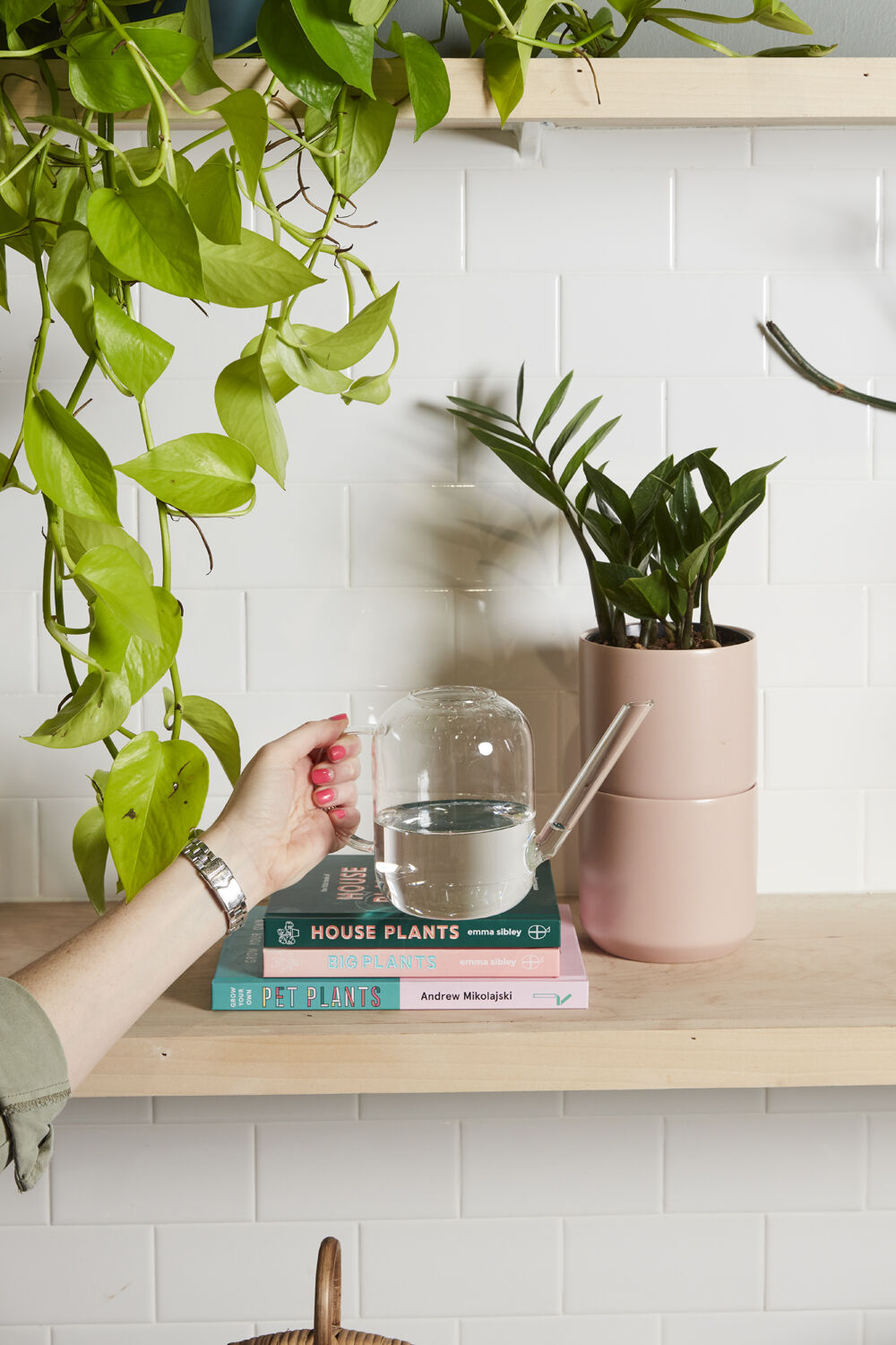 Pequeno Glass Watering Can, Clear