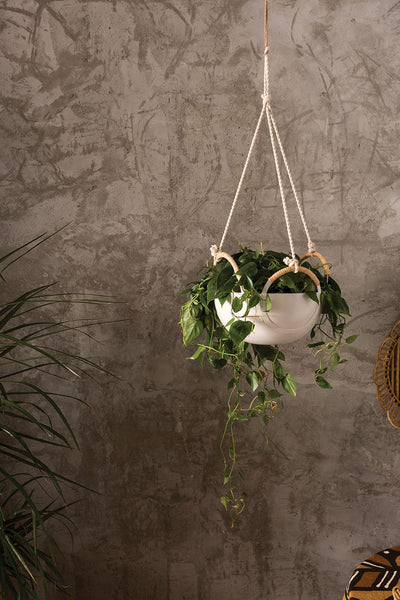 White Sym Hanging Bowl