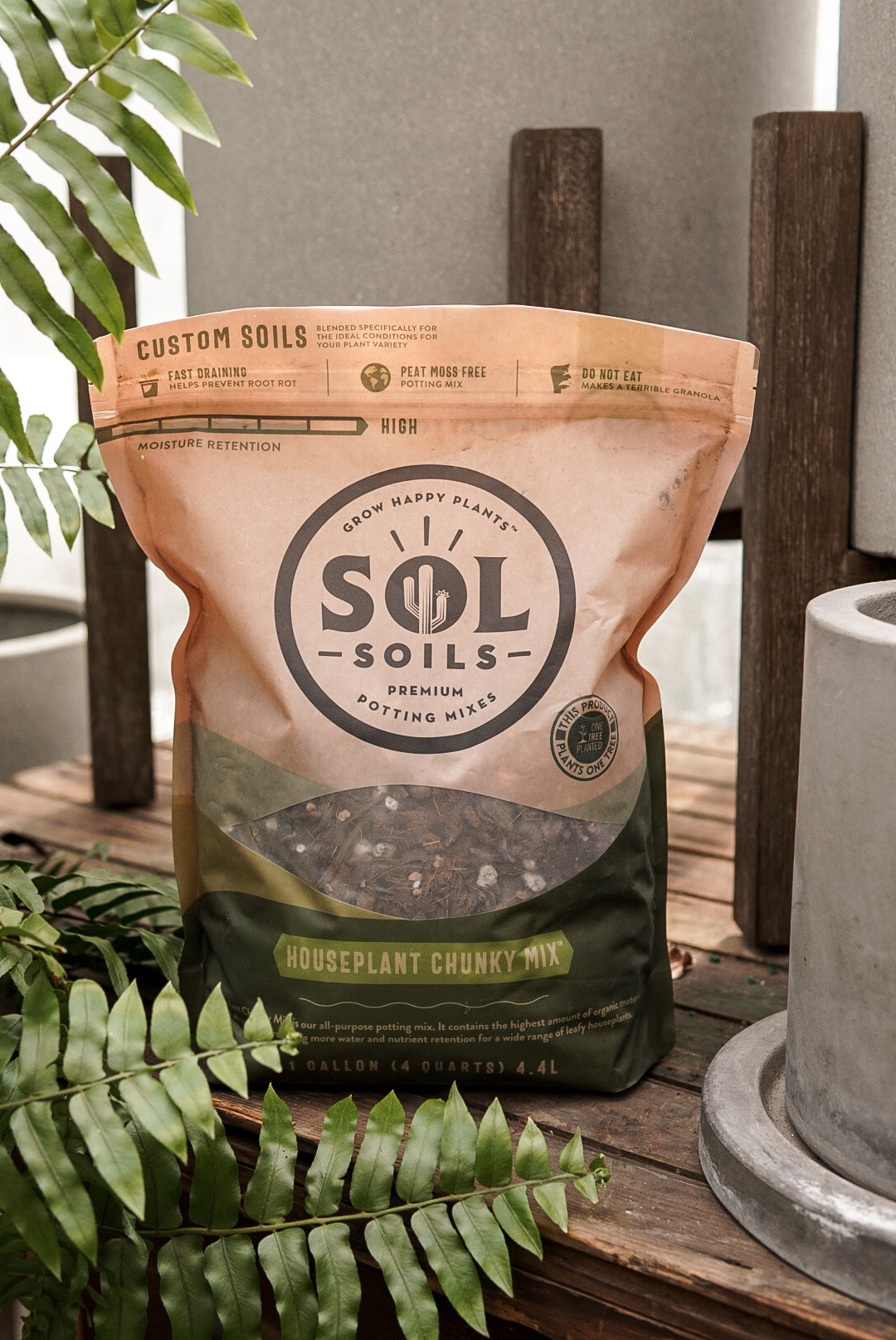 Sol Soils 4qt Houseplant Chunky Mix