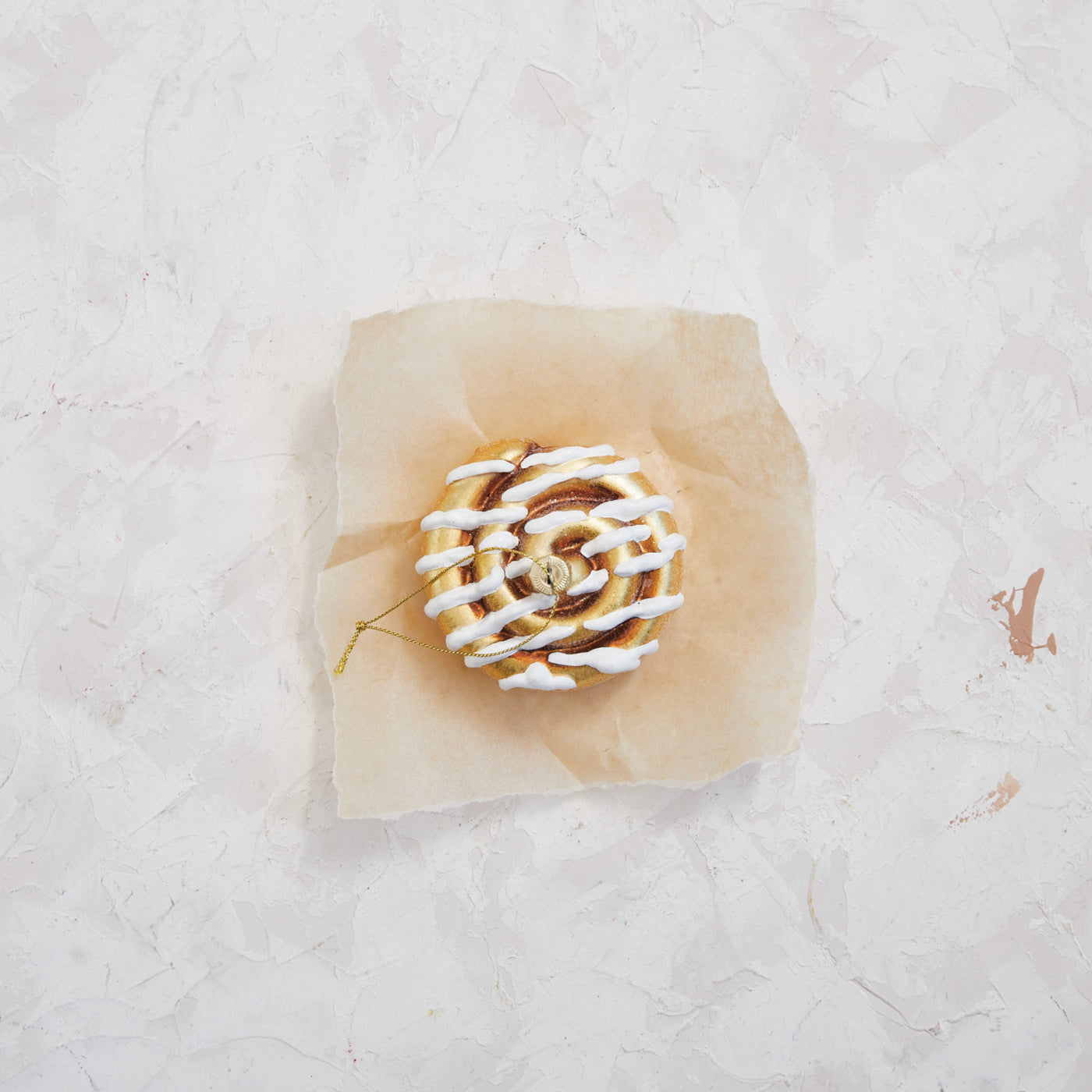 Glass Cinnamon Roll Ornament