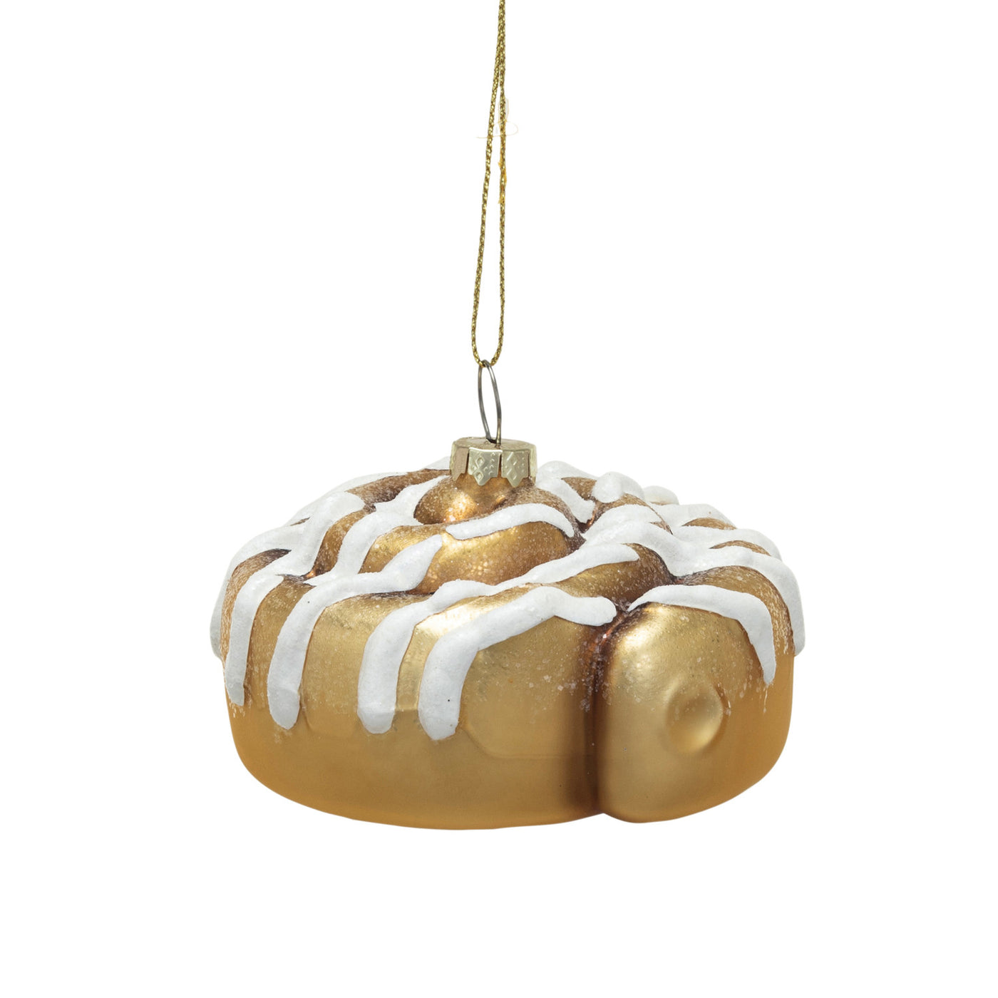 Glass Cinnamon Roll Ornament