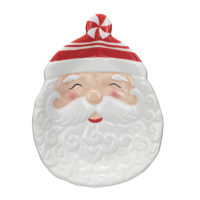 Ceramic Santa Shaped Plate