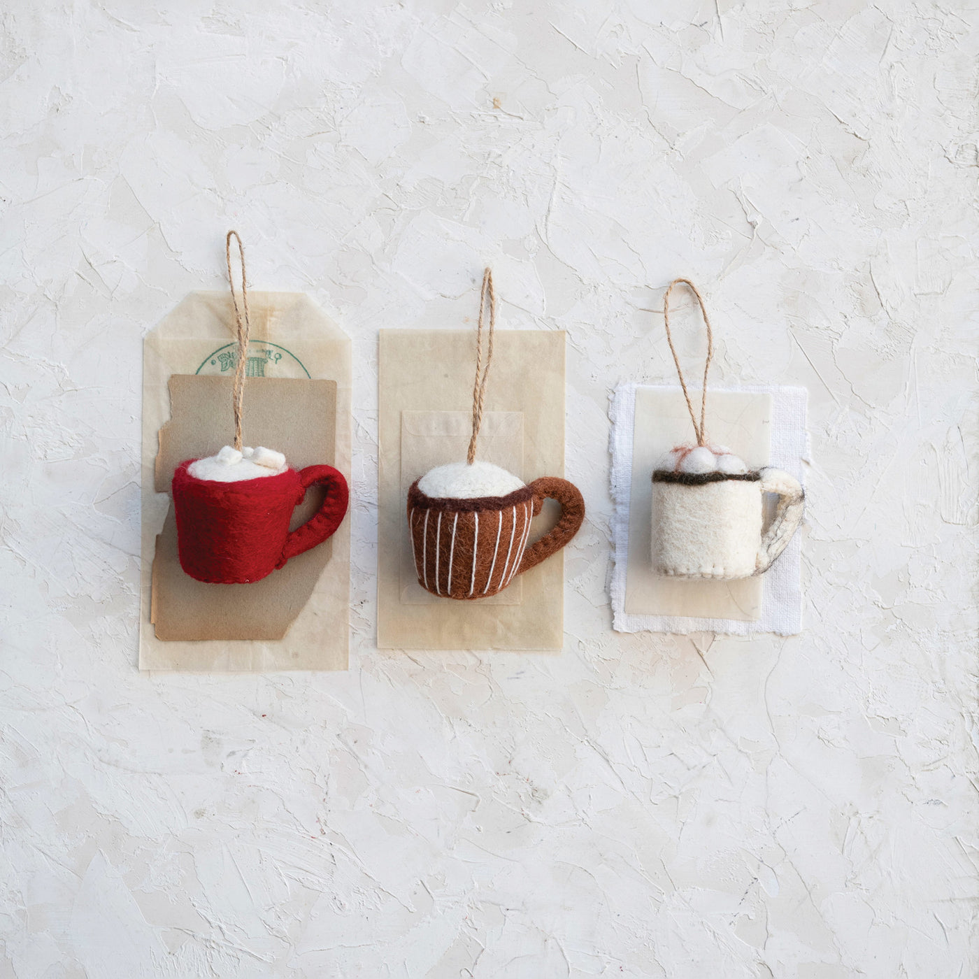 Wool Felt Hot Cocoa Mug Ornament