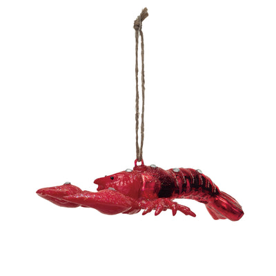 Glass Lobster Ornament