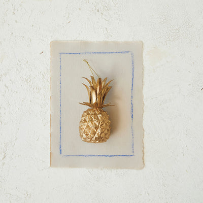 Gold Pineapple Ornament