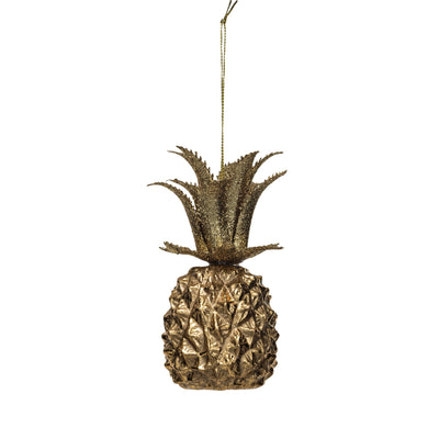 Gold Pineapple Ornament