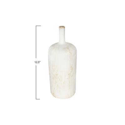 Stoneware Vase with Glaze, Large