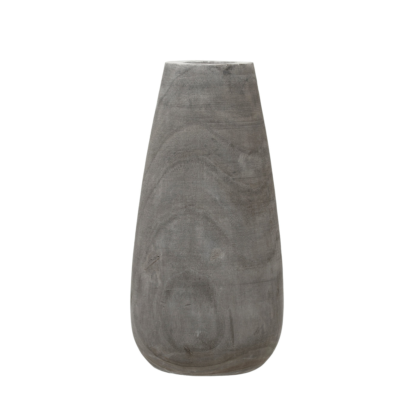 Paulownia Wood Vase with Grey Wash