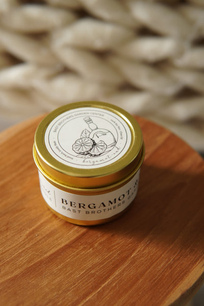 02 Ounce Bergamot & Oud Tin Candle