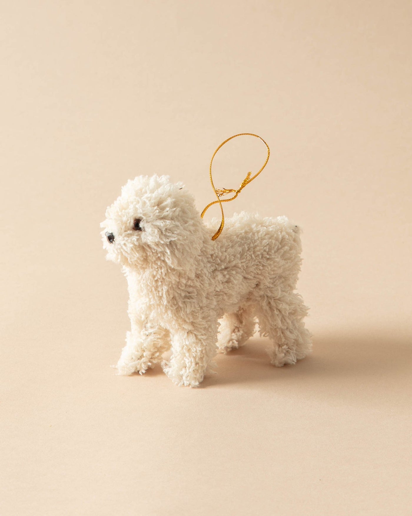 Faux Fur Poodle Ornament